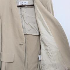 【美品】pierre cardin テーラードジャケット 薄手　夏用　ベージュの画像