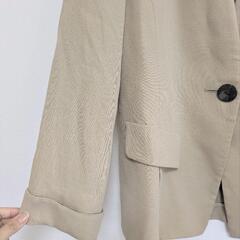【美品】pierre cardin テーラードジャケット 薄手　夏用　ベージュの画像