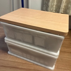 ニトリ　2段　収納ケース　衣装ケース　