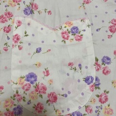 【値下げ‼️】桂由美　花柄エプロン　美品の画像