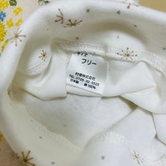 ベビー服　ロンパース＆帽子 50-60cmの画像