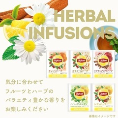 5種のハーブティー リプトン 個包装ノンカフェイン  ティーバック アソート Lipton 紅茶の画像
