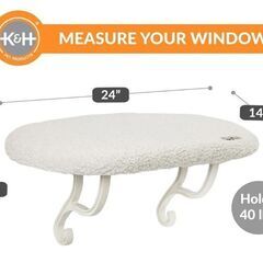 K&H社製　猫用ハンモック　18kg迄　窓　吸盤　キャットタワー　猫用ベッドの画像