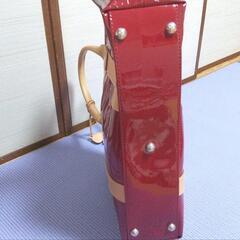 スヌーピー　エナメルトートバックの画像
