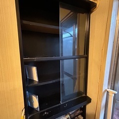 CD DVDラック　木製４段の画像