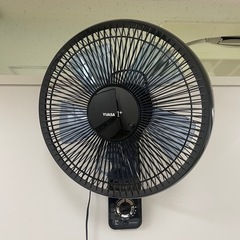 YUASA 壁掛け扇風機｜取り付け金具付き