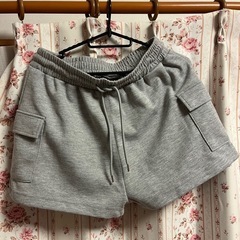 【新品Lサイズ】しまむら　ショートパンツ　レディース　グレーの画像