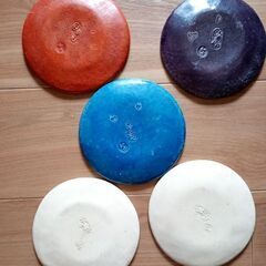 レトロ　和皿　5枚セットの画像