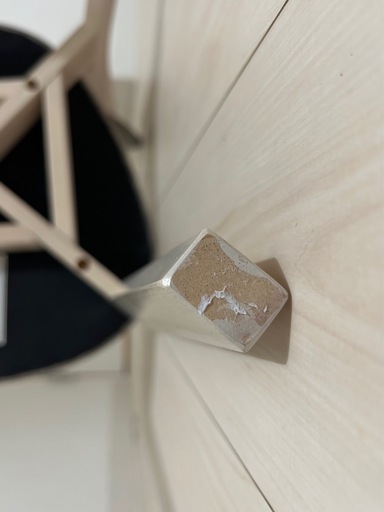 【決まりました】LOWYA  北欧風2人掛けダイニングテーブルセット(3点) 丸テーブル