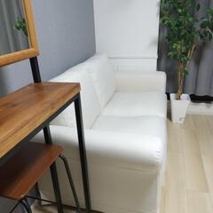 ニトリ 2PソファNカーシーRA  DV  LBRの画像