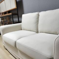 ニトリ 2PソファNカーシーRA  DV  LBRの画像
