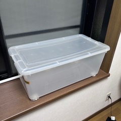 合わせ買い無料‼️ 衣類収納ケース キャスター付き クリア 
