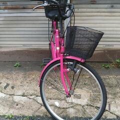 26インチ自転車ピンクの画像