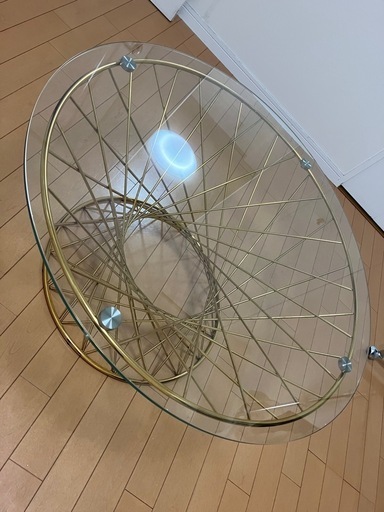 フランフラン　ガラステーブル