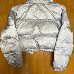 シルバー　ダウン　Mサイズの画像