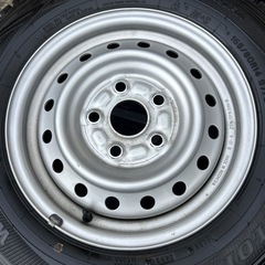 165/80R14 2021年製ダンロップ　ウインターマックス　SV01 ４本トヨタ　タウンエース　5穴PCD114.3 ET+50 14×5Jハブ60の画像