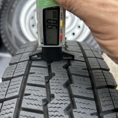 165/80R14 2021年製ダンロップ　ウインターマックス　SV01 ４本トヨタ　タウンエース　5穴PCD114.3 ET+50 14×5Jハブ60の画像