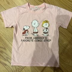 スヌーピー　ピンクTシャツ
