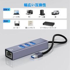 USB LAN変換アダプター 4-IN-1 USB 

の画像