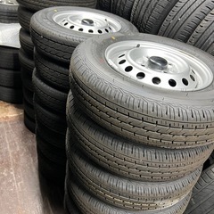 ハイゼット　ピクシスバン　新車外しタイヤホイール4本セット　6台...
