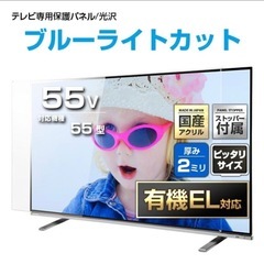 TOSHIBA REGZA 55インチ　不具合　保護パネル付きの画像