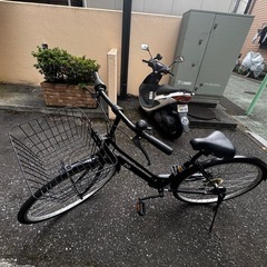27インチ・6段変速ギア付き自転車の画像