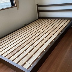【引き取り予定の方決まりました】無印　セミダブルベット　フレームのみの画像
