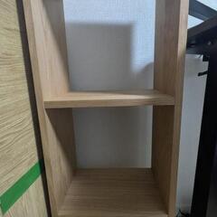 無印良品 スタッキングシェルフ・3段＆スタッキングチェスト引き出し4個オークの画像