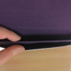 小物入れ　パープル　扇の画像