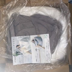 ビーズクッション 大きなクッション 子供 柔らかい 豆軽量 洗える グレー Mの画像