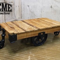 定価15万 アクメファニチャーチーク ギルド　ドーリーテーブルS