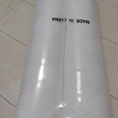 ストライプ クッション 2枚セット 白 45cmの画像