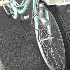 中古子供自転車３５９９　前後タイヤ新品！　ブリヂストン　リコリーナ　２２インチ　ギヤなし　LEDダイナモライト　 身長１２０㎝前後の画像
