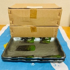 最終です未開封5枚1セット美品織部風長角皿 サイズ19.5✖️1...