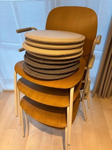 再入荷のおすすめ最新情報 美品】IKEAダイニングチェア4脚セット (やま) 目黒のダイニング ダイニングチェア