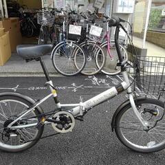 中古自転車３６００　折り畳み自転車　２０インチ　６段ギヤ　LED...