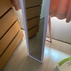 全身鏡ピンクの画像