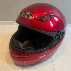 カブト　フルフェイスヘルメット レッド　XL