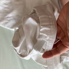 無印良品　マタニティ　パンツ　S ホワイト　の画像