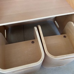コロコロチェア&デスク セット HOPPL ナチュラルの画像