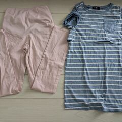授乳服！美品ピンクのズボン、パンツandリボンの着いたダーのかわ...