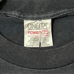 ☆80s☆ ONEITA ヴィンテージ　シングルステッチ　ブラック　Tシャツの画像