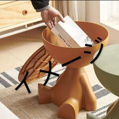 （お話し中）ベッドサイドテーブル リビング モノトーン ミニマリスト おしゃれ 黒の画像