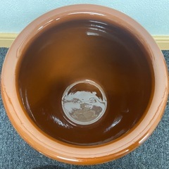 常滑焼　久松窯　丸壺　蓋付き　中古品　3号　5.4L 漬物　梅干しの画像
