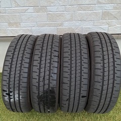ブリジストン2024年製バリ山タイヤ付き軽自動車用ホイールセット 165/55R15　　の画像