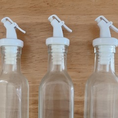 francfranc フランフラン オイル＆ビネガーボトル L 250ml ホワイト 3本セットの画像