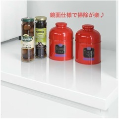 ニトリ　キッチンボード　H180 D42 W160 ホワイトの画像