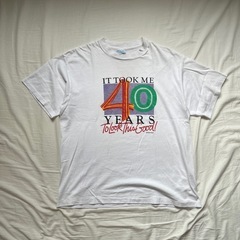 ☆90s☆ Vintage Peacock papers Tシャ...