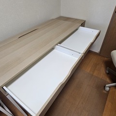 IKEA ALEX アレクス デスク ホワイトステイン/オーク調 