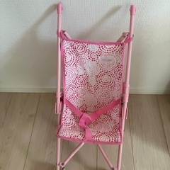 ぬいぐるみ用ベビーカー　ピンク